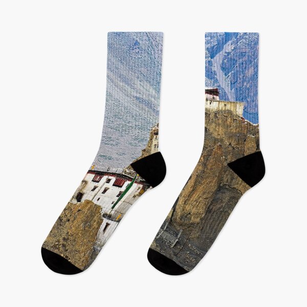 Item preview, Tibetan Buddhist Monastery, Himalayan Mountains Landscape designed and sold by worldways.