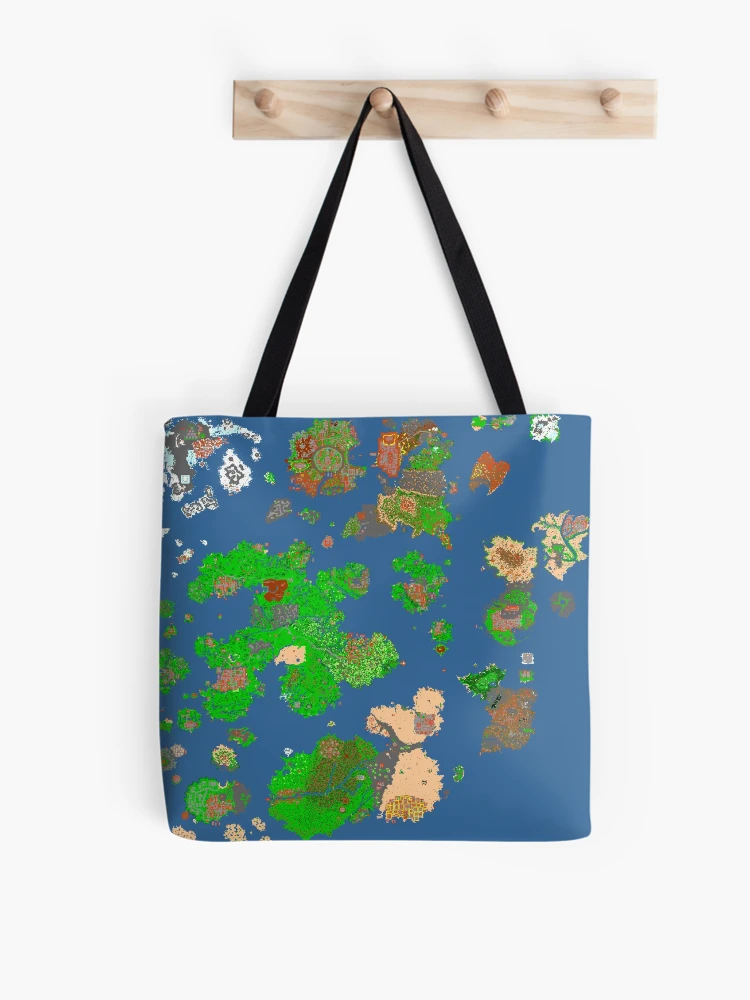 Thumbnail 1 of 2, Tote Bag, Tibia map designed and sold by FelipeWork10.