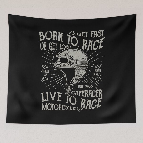 Item preview, Born to race live to race - Awesome café racer bike owner Gift designed and sold by Teenation9.