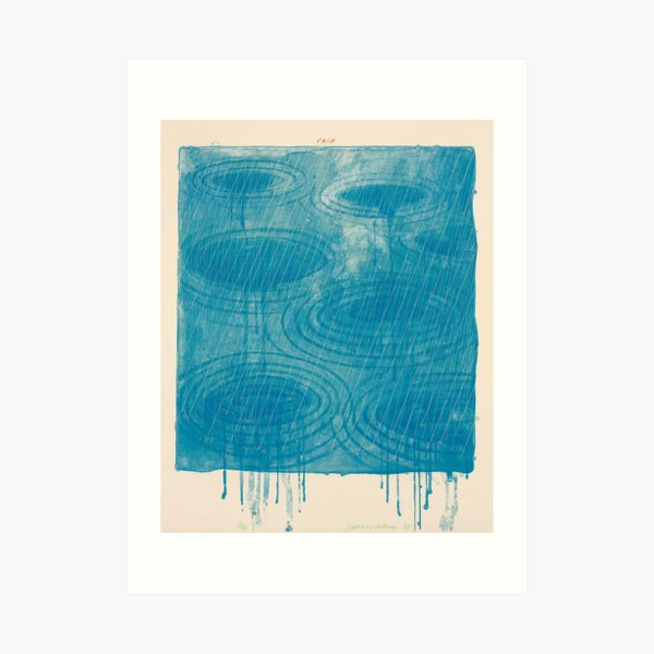 Rain David Hockney Art Print