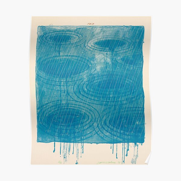 Rain David Hockney Poster