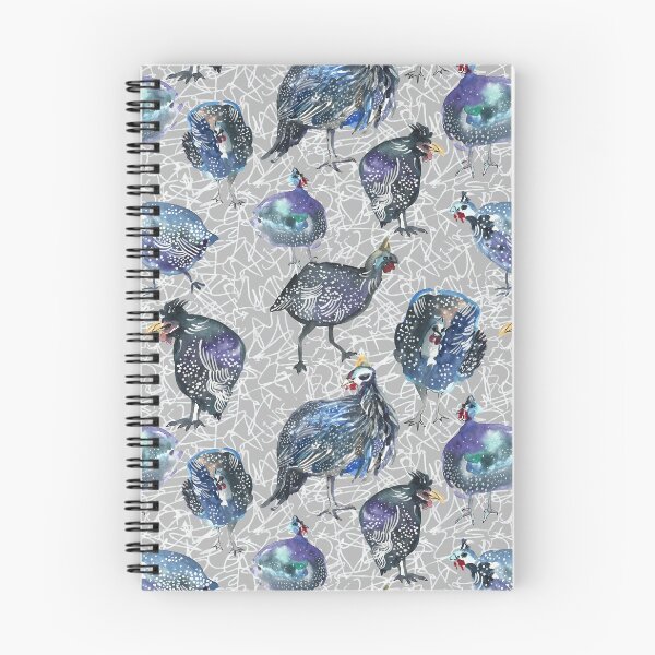 Item preview, Watercolor guinea hens print designed and sold by PatternTalent.