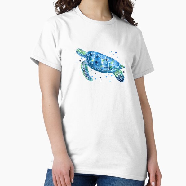 Item preview, Sargasso Blue Sea Turtle designed and sold by SamNagelArt.