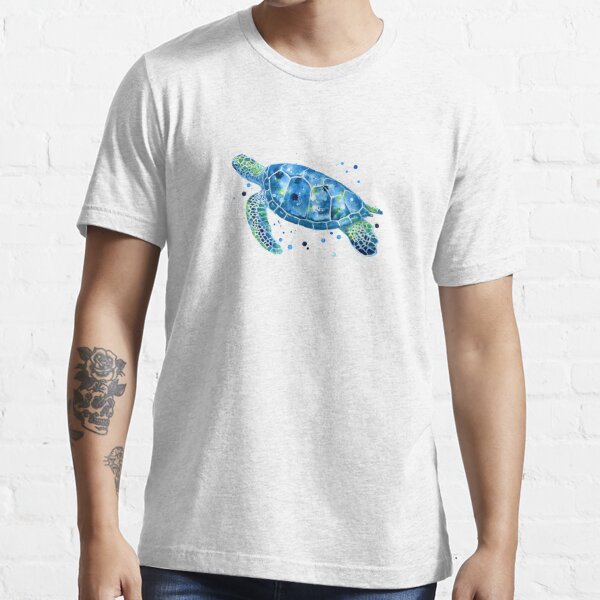 Burlap Turtle Polyester T-Shirt
