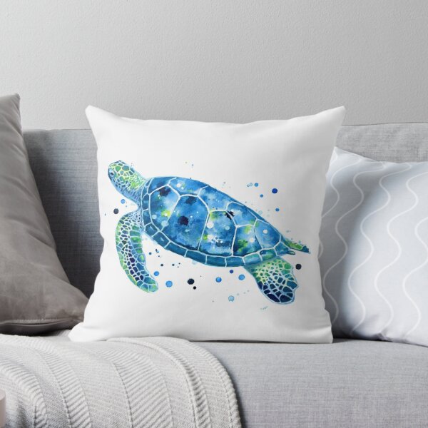 Sea Turtle Pillowcase Tropical Fish Pillow Covers Marine Life Throw Pillow  Covers Ocean Underwater World Animal Kids Pillowcase (no Insert)