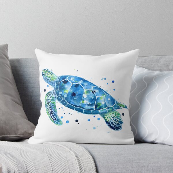 Aperçu de l'œuvre Tortue bleue des Sargasses créée et vendue par SamNagelArt.