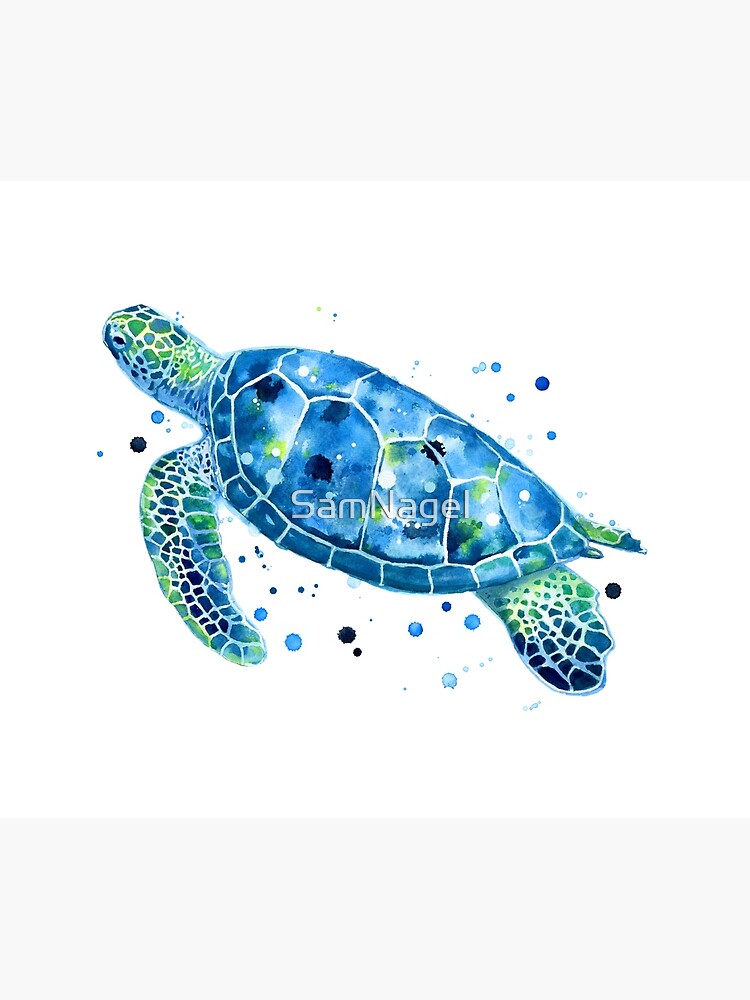 Sargasso Blue Sea Turtle | Shower Curtain