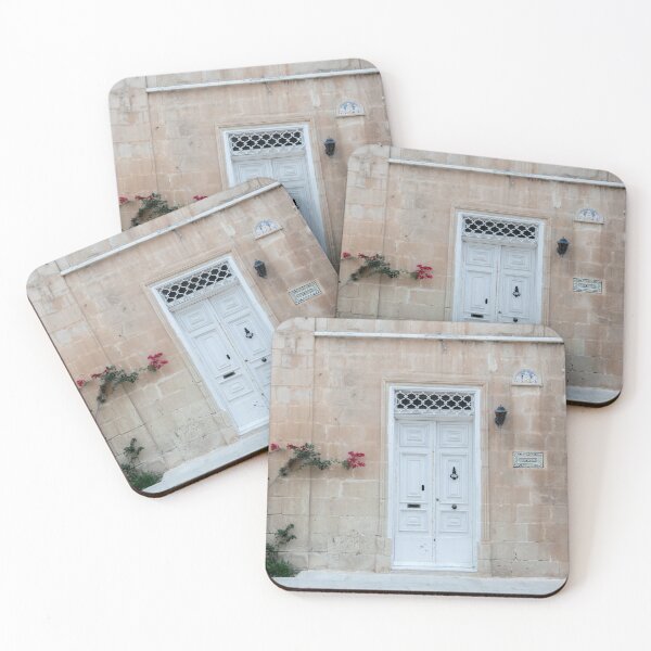 Item preview, White door and red Bougainvillea designed and sold by lena-maximova.