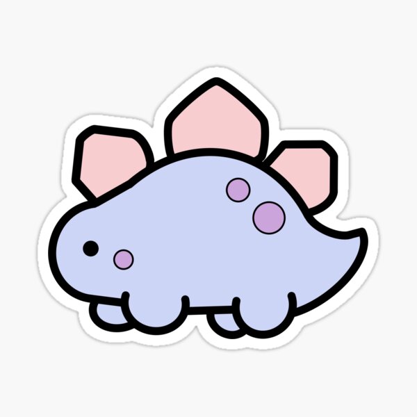 Cute Cartoon Dinosaur - Stegosaurus - Kawaii\