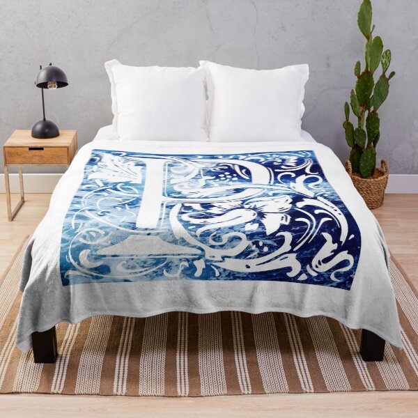 Item preview, The Letter P Blue Ocean Waves  designed and sold by yacine12353.