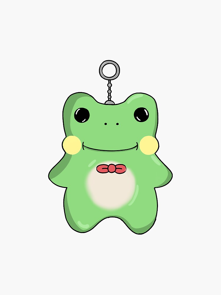 Yoonbum's Frog Keychain Sticker for Sale by Iris Moon