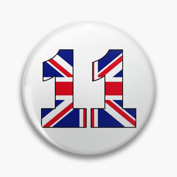 Item preview, Number 11 with UK flag on the background designed and sold by AllShirts21.