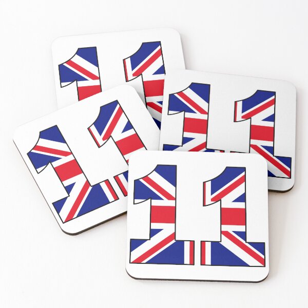 Item preview, Number 11 with UK flag on the background designed and sold by AllShirts21.
