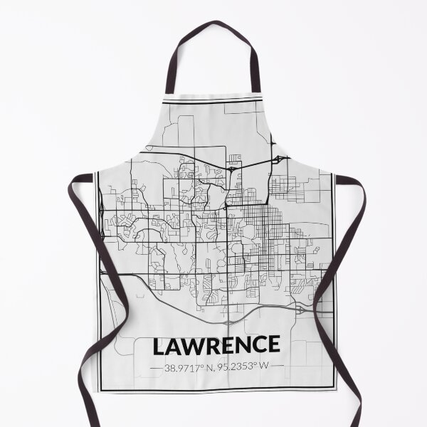 Item preview, Lawrence Kansas B&W Map designed and sold by kelbyredux.