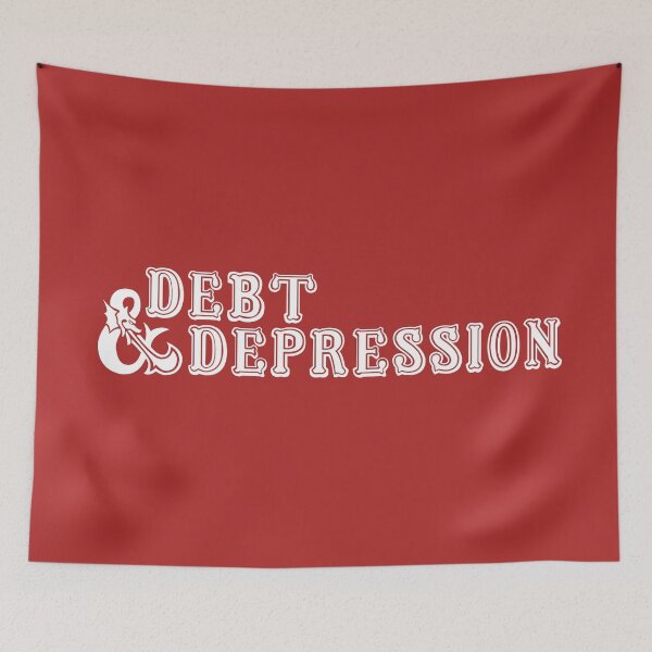 Item preview, Debt and Depression - Dungeons and Dragons Parody designed and sold by aprilfrosbury.