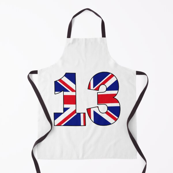 Item preview, Number 13 with UK flag on the background designed and sold by AllShirts21.