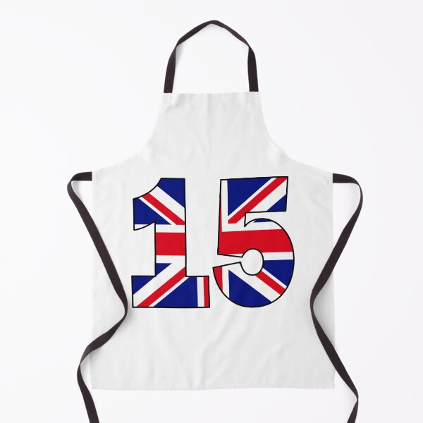 Item preview, Number 15 with UK flag on the background designed and sold by AllShirts21.
