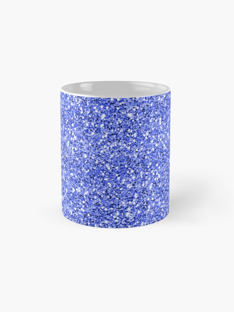 Alternate view of Blue glitter background on to Mug
