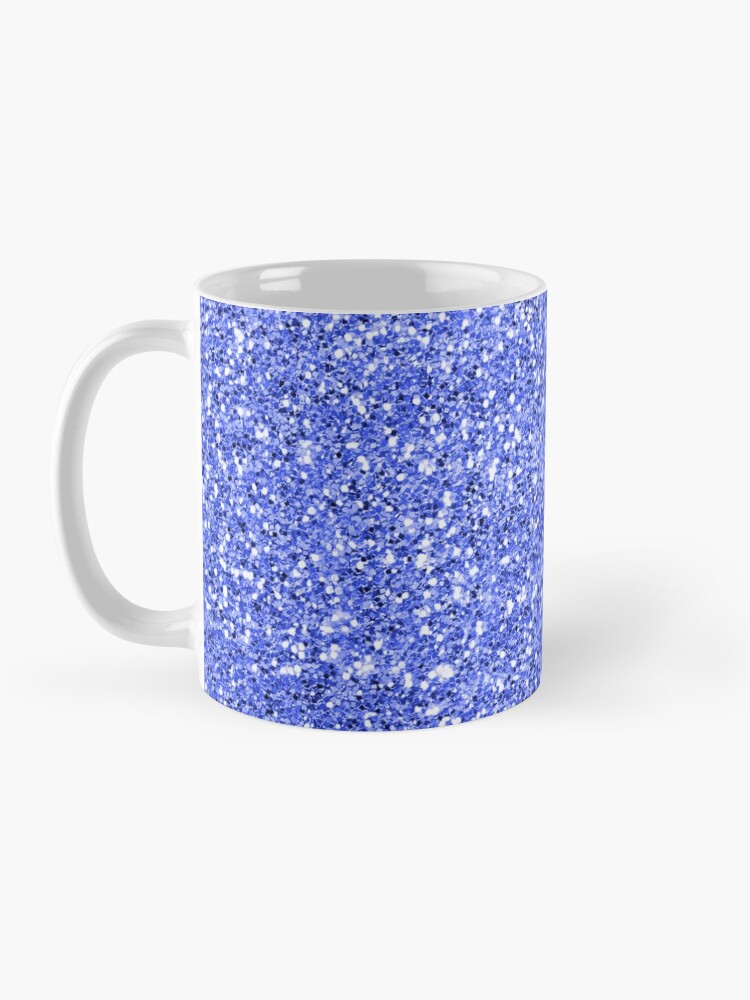 Alternate view of Blue glitter background on to Mug