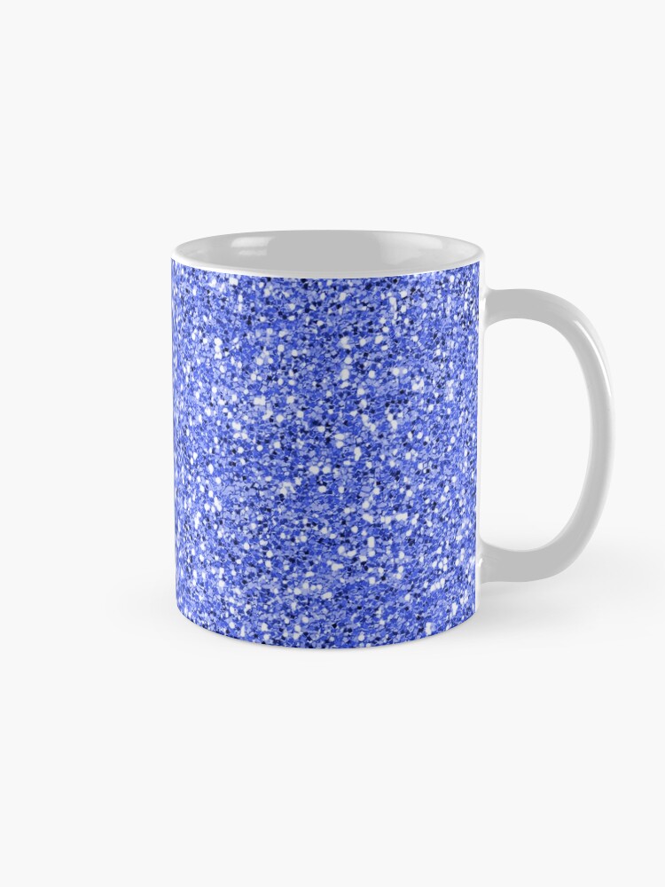 Alternate view of Blue glitter background on to Mug