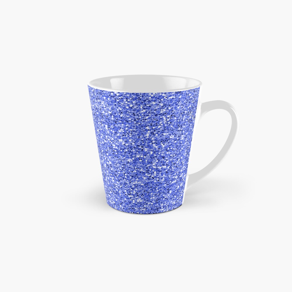 Blue glitter background on to Mug