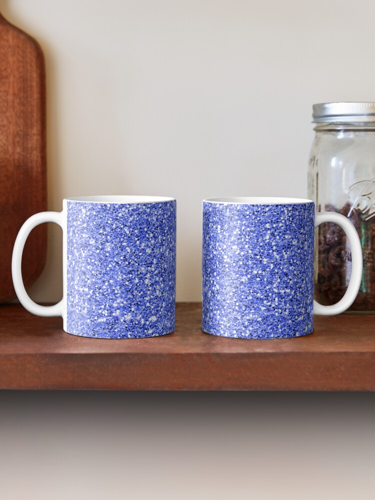 Alternate view of Blue glitter background on to Mug