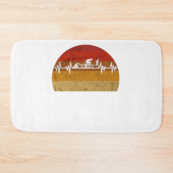 Item preview, Triathlon Heartbeat Retro Vintage Grunge designed and sold by Yanyo.