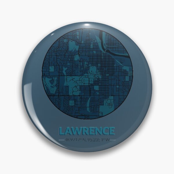 Item preview, Lawrence Kansas Night Map designed and sold by kelbyredux.
