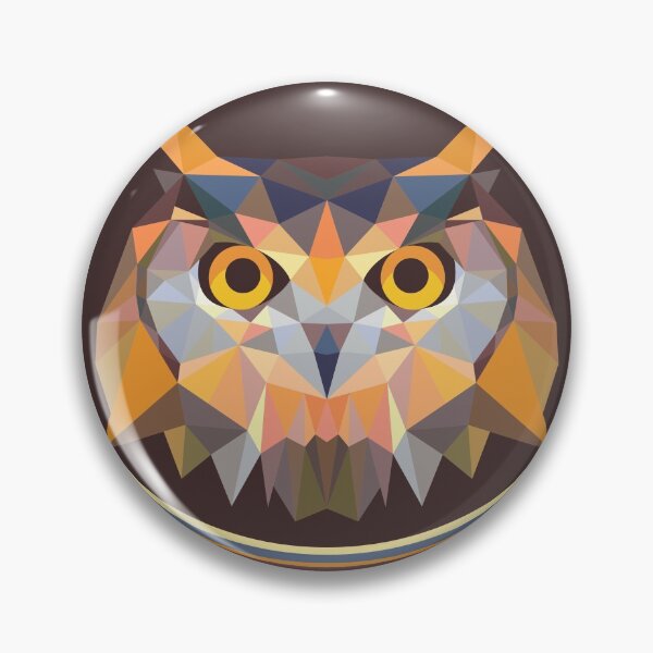 Item preview, Owl Colorful Pop Art Bird Lovers Geometric Head designed and sold by Zeelicious Designs.