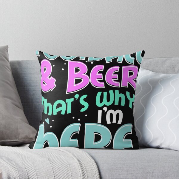 Artikelvorschau, Fußball und Bier Deshalb bin ich hier Geschenk, Game Day Geschenk Design entworfen und verkauft von Lisbob.