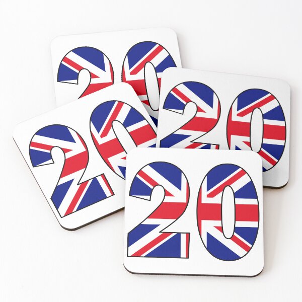 Item preview, Number 20 with UK flag on the background designed and sold by AllShirts21.