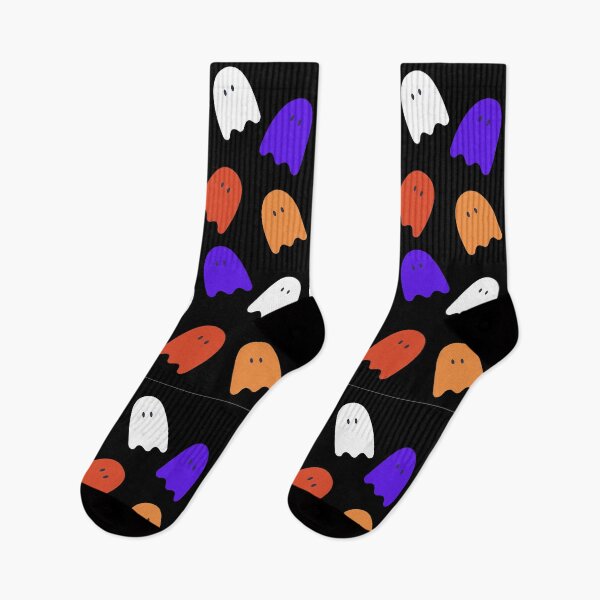 Item preview, Ghost pattern in four classic colors for Halloween designed and sold by Rabbitti.