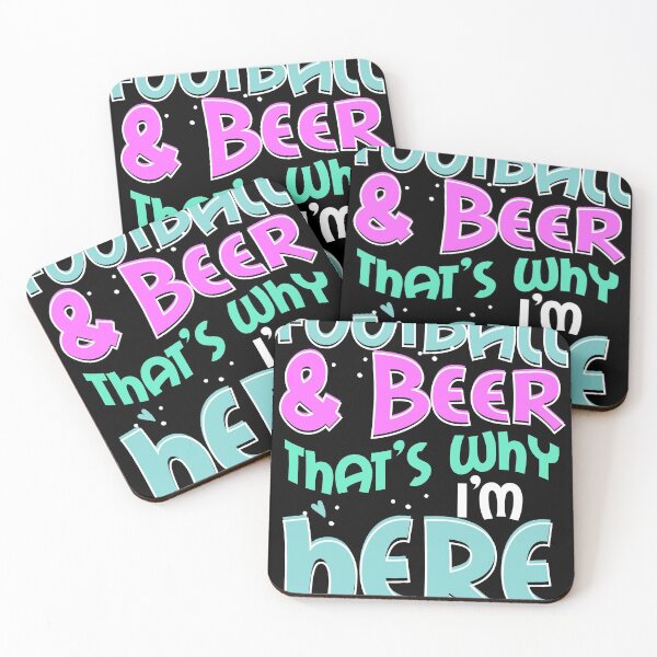 Artikelvorschau, Fußball und Bier Deshalb bin ich hier Geschenk, Game Day Geschenk Design entworfen und verkauft von Lisbob.