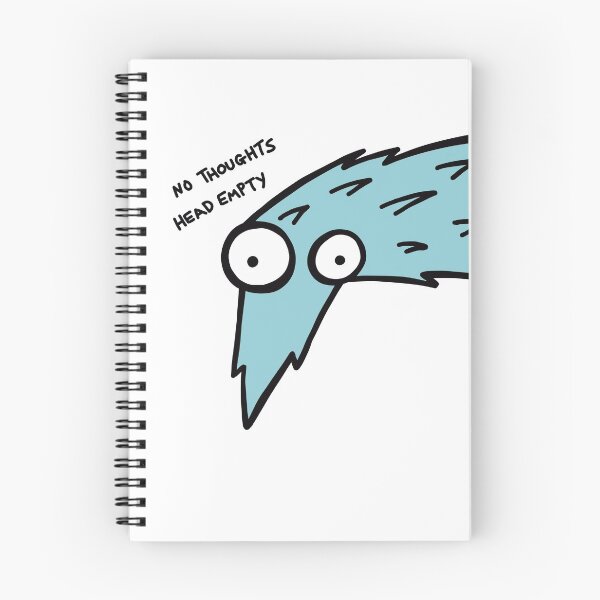 Item preview, Worm on a String "No Thoughts, Head Empty" (Blue)  designed and sold by pichosaur.