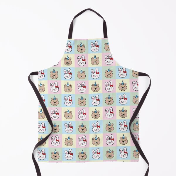 Item preview, Bunny and Bear Square Pattern designed and sold by cheekimori.