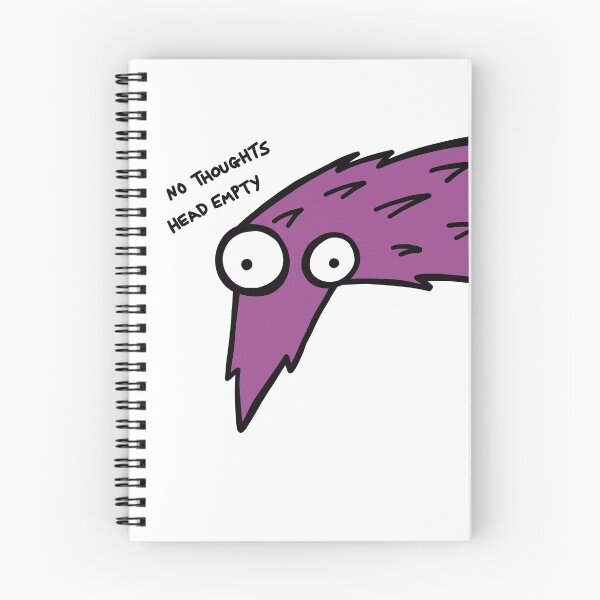 Item preview, Worm on a String "No Thoughts, Head Empty" (Purple)  designed and sold by pichosaur.