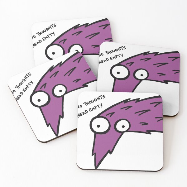 Item preview, Worm on a String "No Thoughts, Head Empty" (Purple)  designed and sold by pichosaur.