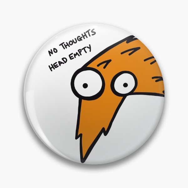 Item preview, Worm on a String "No Thoughts, Head Empty" (Orange)  designed and sold by pichosaur.