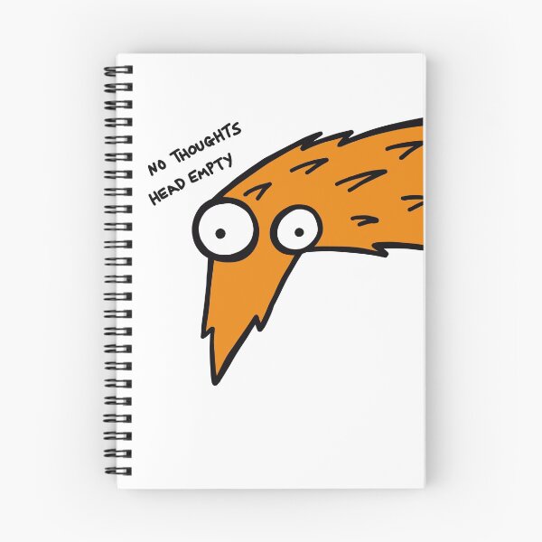 Item preview, Worm on a String "No Thoughts, Head Empty" (Orange)  designed and sold by pichosaur.