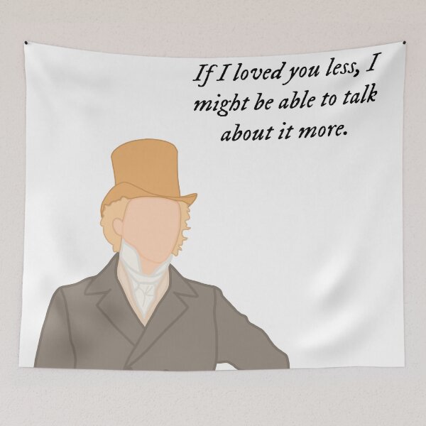 Item preview, Mr. Knightley portrait and quote from Emma designed and sold by Mayme.