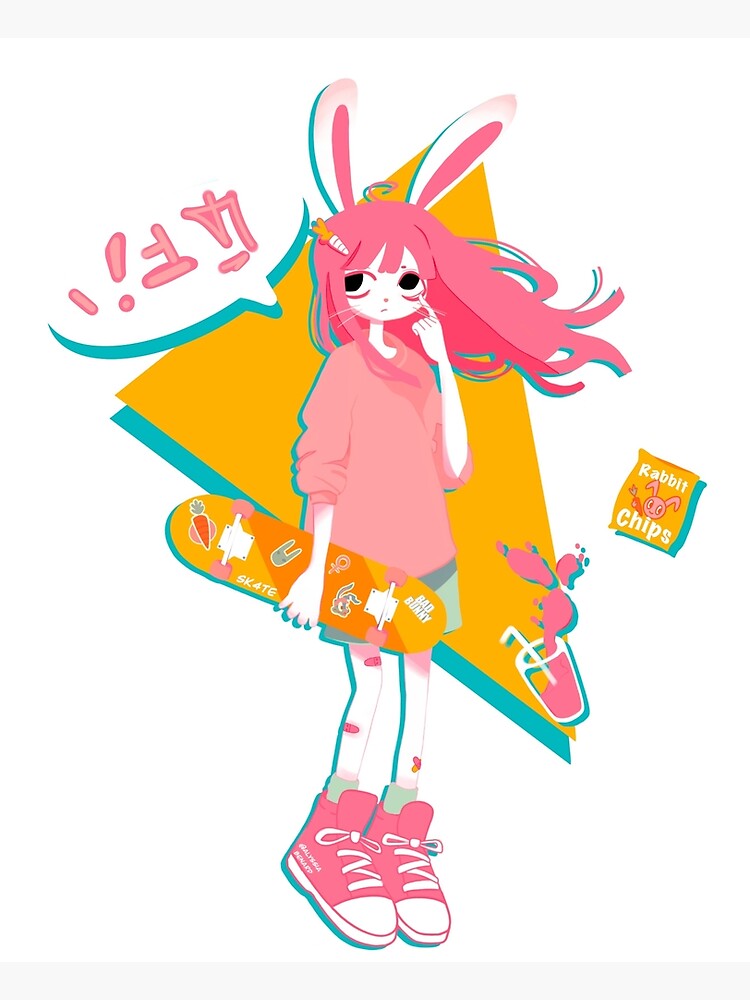 "Bad Bunny Girl" Photographic Print by Sweetymew Redbubble