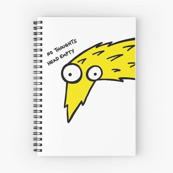 Item preview, Worm on a String "No Thoughts, Head Empty" (Yellow)  designed and sold by pichosaur.