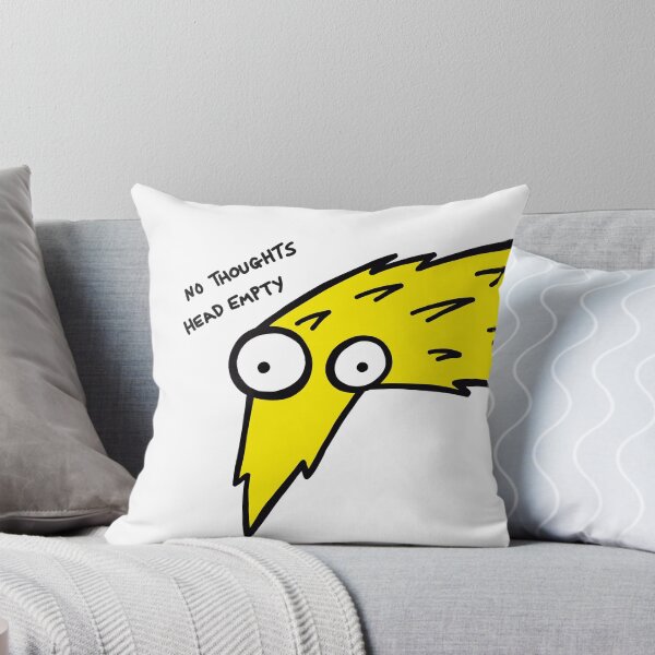 Item preview, Worm on a String "No Thoughts, Head Empty" (Yellow)  designed and sold by pichosaur.