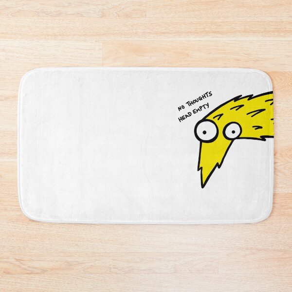 Item preview, Worm on a String "No Thoughts, Head Empty" (Yellow)  designed and sold by pichosaur.