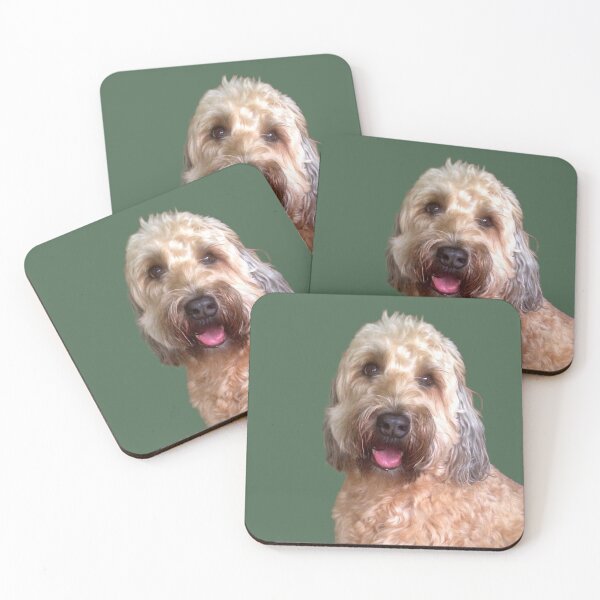 Item preview, Wheaton Terrier with Green Background designed and sold by KarenZuk.