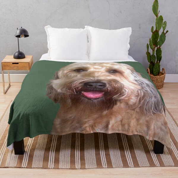 Item preview, Wheaton Terrier with Green Background designed and sold by KarenZuk.