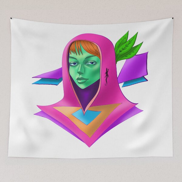 Item preview, Green girl abstract designed and sold by Maks08.