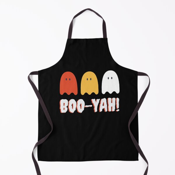 Item preview, Candy Corn colored Ghosts BOO-YAH! fun Halloween pattern designed and sold by Rabbitti.