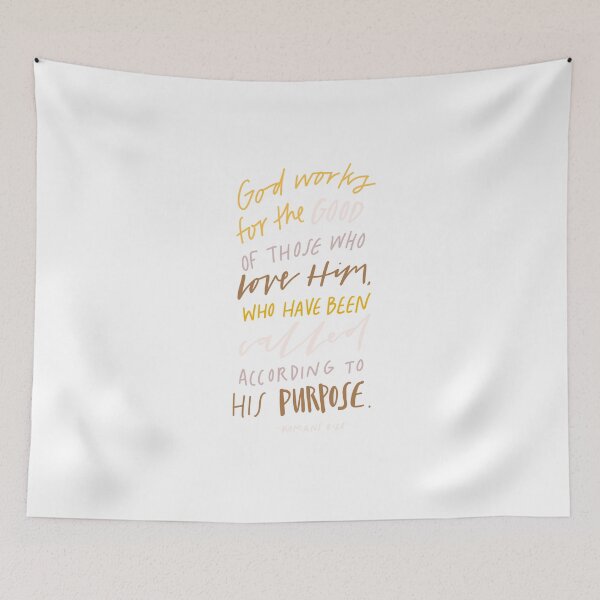 Item preview, Romans 8:28 | Bible Verses | Christian Inspirational Faith | Illustration Calligraphy designed and sold by seaniemendoza.