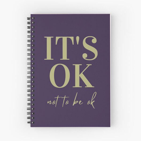 Item preview, It's Ok Not to Be Ok, Mental Health Quote designed and sold by PinkLotusArt.